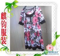 女士春夏新款大碎花短袖衬衫 时尚女装批发指南